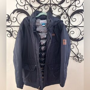 Men's Columbia Blue Puffer Coat